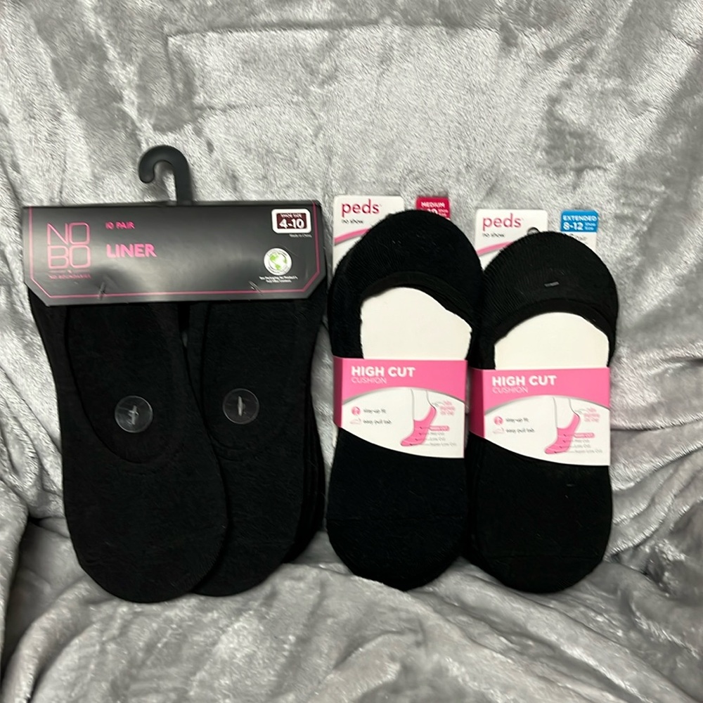 Womens peds/no boundaries shoe liners